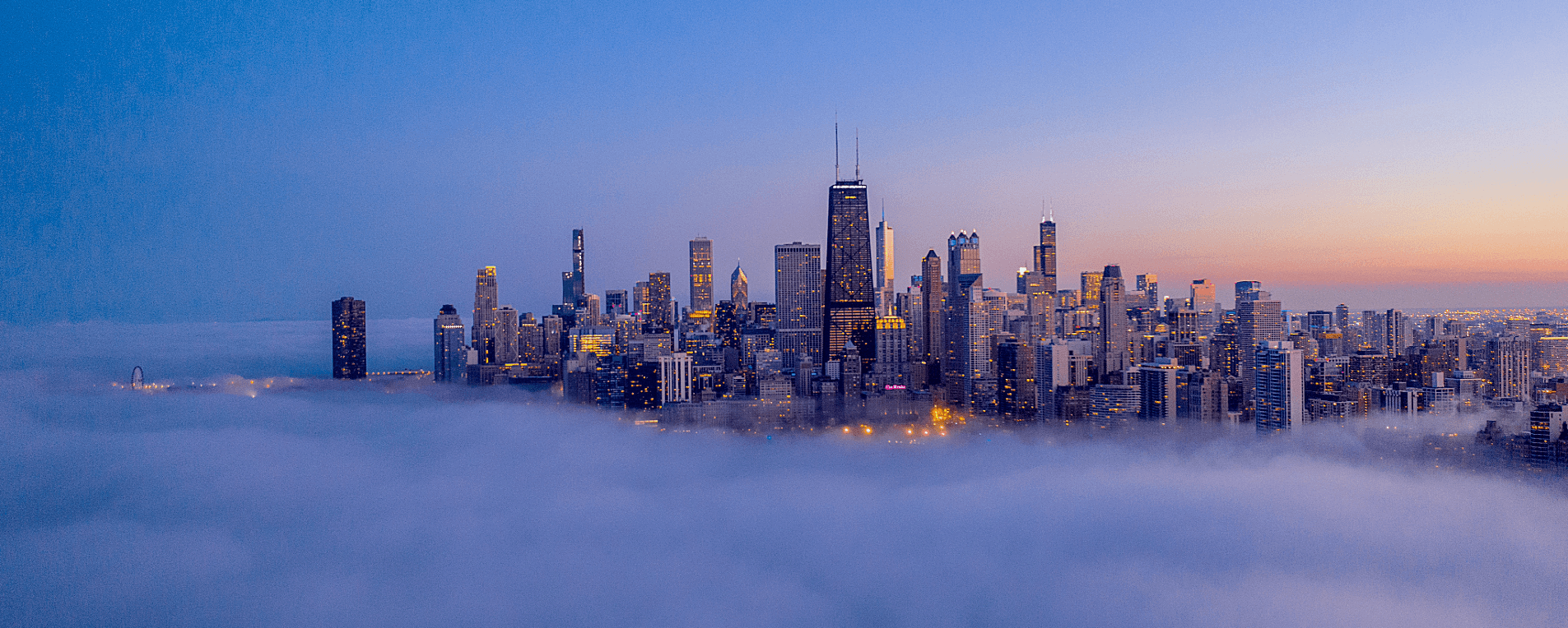 Chicago skyline for the Chicago industrial market report