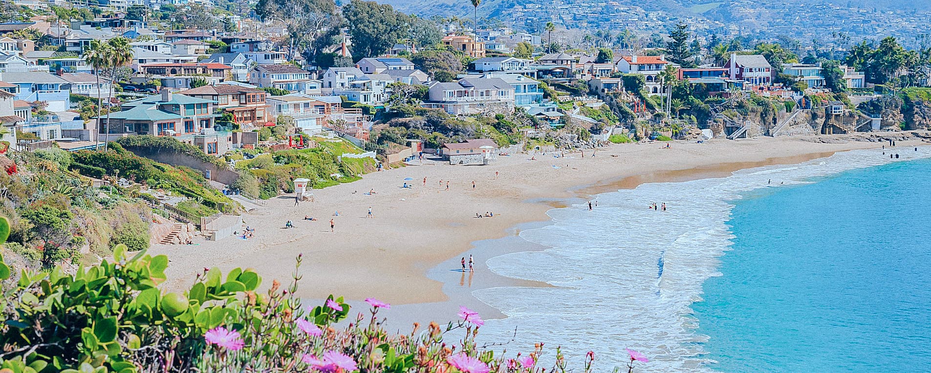 Image of the beach in Orange County for the Orange County industrial market report